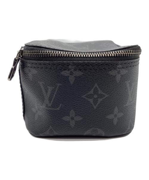 LOUIS VUITTON（ルイ ヴィトン）LOUIS VUITTON (ルイ ヴィトン) モノグラム エクリプス キューブ ドゥ ランジュモン PM ポーチ ブラックの古着・服飾アイテム