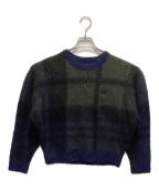 FRED PERRYフレッドペリー）の古着「TARTAN KNIT WEAR」｜ネイビー