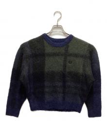 FRED PERRY（フレッドペリー）の古着「TARTAN KNIT WEAR」｜ネイビー