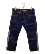 LEVI'S×JUNYA WATANABE MANリーバイス×ジュンヤワタナベマン）の古着「パッチワークデニムパンツ」｜インディゴ
