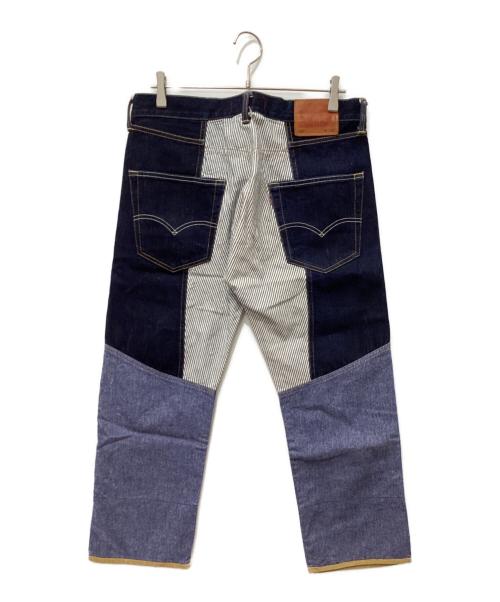 LEVI'S（リーバイス）LEVI'S (リーバイス) JUNYA WATANABE MAN (ジュンヤワタナベマン) パッチワークデニムパンツ インディゴ サイズ:ＸＳの古着・服飾アイテム