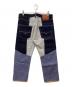 LEVI'S (リーバイス) JUNYA WATANABE MAN (ジュンヤワタナベマン) パッチワークデニムパンツ インディゴ サイズ:ＸＳ：15000円