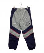 SUPREME×GENUINE MERCHANDISEシュプリーム×ジェニュイン マーチャンダイズ）の古着「NY Yankees トラックパンツ」｜ネイビー