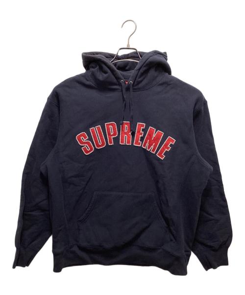 SUPREME（シュプリーム）Supreme (シュプリーム) Pearl Logo Hooded Sweat ネイビー サイズ:Lの古着・服飾アイテム