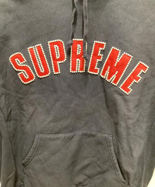 SUPREME（シュプリーム）Supreme (シュプリーム) Pearl Logo Hooded Sweat ネイビー サイズ:Lの古着・服飾アイテム
