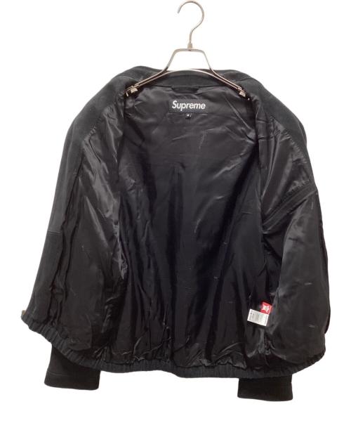 SUPREME（シュプリーム）Supreme (シュプリーム) suede harrington jacket ブラック サイズ:Mの古着・服飾アイテム