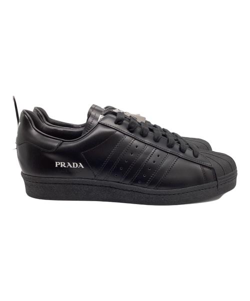 adidas（アディダス）adidas (アディダス) PRADA (プラダ) SUPER STAR ブラック サイズ:28 未使用品の古着・服飾アイテム