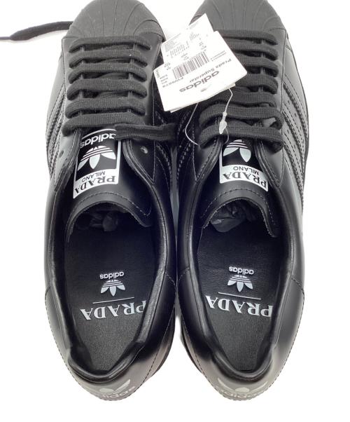 adidas（アディダス）adidas (アディダス) PRADA (プラダ) SUPER STAR ブラック サイズ:28 未使用品の古着・服飾アイテム