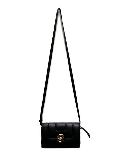 BOSS（ボス）BOSS (ボス) ダブル B キルティングレザーショルダーウォレット ブラックの古着・服飾アイテム