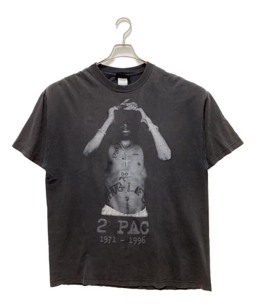 ruthless records（ルースレスレコード）ruthless records (ルースレスレコード) プリントTシャツ グレー サイズ:ＸＬの古着・服飾アイテム