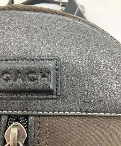 COACH（コーチ）COACH (コーチ) ヴァリック・ナイロン・スリング・ボディバッグ ブラウンの古着・服飾アイテム