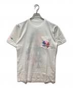 CHROME HEARTSクロムハーツ）の古着「Multi Cross Cemetery Tee胸ポケットTシャツ」｜ホワイト