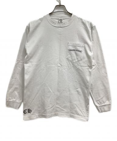 CHROME HEARTS 長袖カットソー ホワイト 中古・古着通販】CHROME HEARTS (クロムハーツ) 長袖カットソー