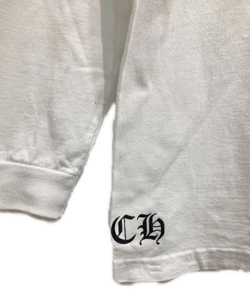 CHROME HEARTS（クロムハーツ）CHROME HEARTS (クロムハーツ) 長袖カットソー ホワイト サイズ:Mの古着・服飾アイテム