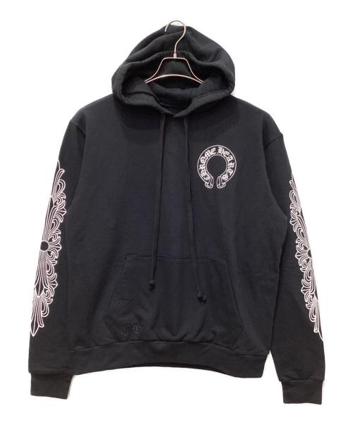 CHROME HEARTS（クロムハーツ）CHROME HEARTS (クロムハーツ) ホースシュープリントパーカー ブラック サイズ:Mの古着・服飾アイテム