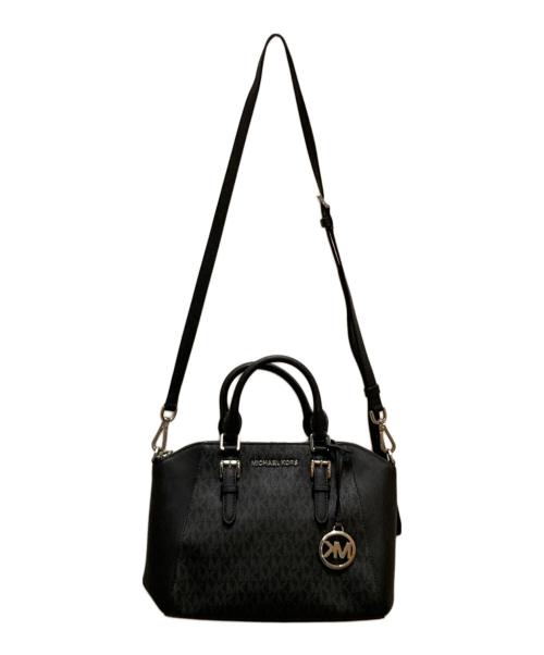 MICHAEL KORS（マイケルコース）MICHAEL KORS (マイケルコース) 2WAYショルダーバッグ ブラックの古着・服飾アイテム