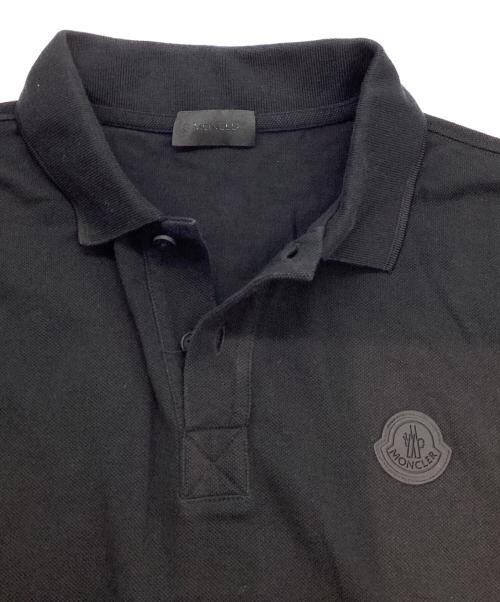 MONCLER（モンクレール）MONCLER (モンクレール) ポロシャツ ブラック サイズ:Ｍの古着・服飾アイテム