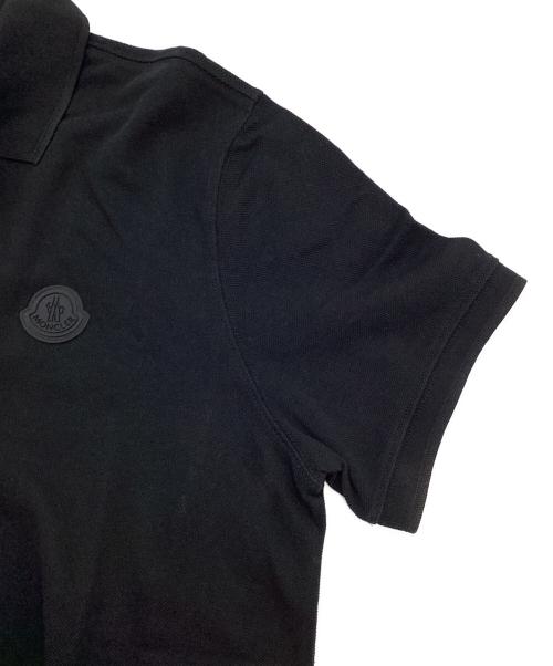 MONCLER（モンクレール）MONCLER (モンクレール) ポロシャツ ブラック サイズ:Ｍの古着・服飾アイテム
