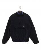 stussyステューシー）の古着「Corduroy Mock Pullover」｜ブラック