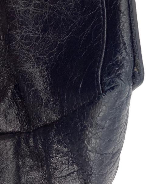 BALENCIAGA（バレンシアガ）BALENCIAGA (バレンシアガ) ネイビーカバスM/レザートートバッグ ネイビーの古着・服飾アイテム