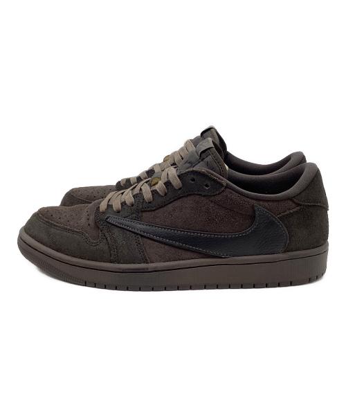 NIKE（ナイキ）NIKE (ナイキ) TRAVIS SCOTT (トラヴィススコット) エアジョーダン1 ロー OG SP ブラウン サイズ:28の古着・服飾アイテム