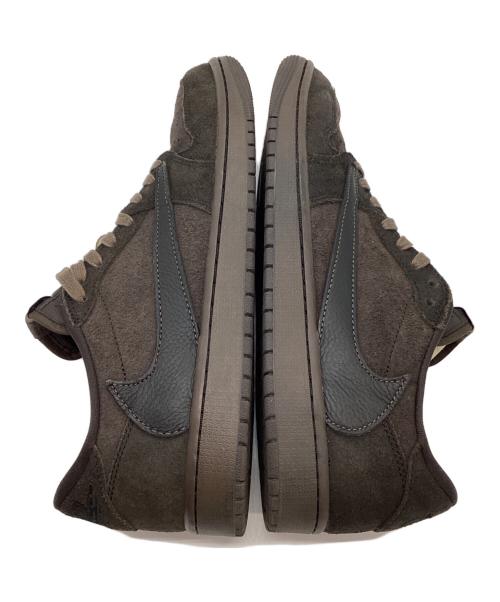 NIKE（ナイキ）NIKE (ナイキ) TRAVIS SCOTT (トラヴィススコット) エアジョーダン1 ロー OG SP ブラウン サイズ:28の古着・服飾アイテム