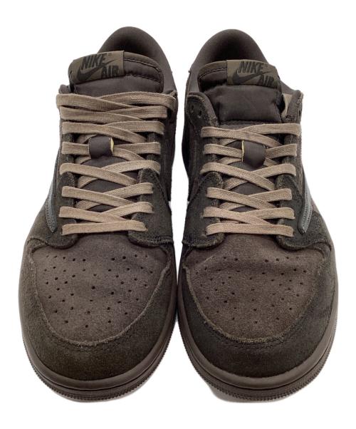 NIKE（ナイキ）NIKE (ナイキ) TRAVIS SCOTT (トラヴィススコット) エアジョーダン1 ロー OG SP ブラウン サイズ:28の古着・服飾アイテム