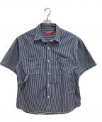 SUPREMEシュプリーム）の古着「LOOSE FIT DENIM PAINTER SHIRT」｜ブルー