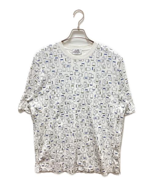 HERMES（エルメス）HERMES (エルメス) Etriers Elastiques TEE ホワイト サイズ:Lの古着・服飾アイテム