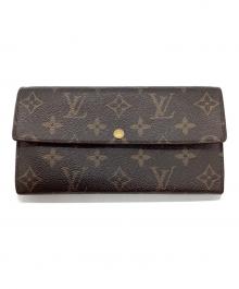 LOUIS VUITTON（ルイ ヴィトン）の古着「長財布」｜ブラウン