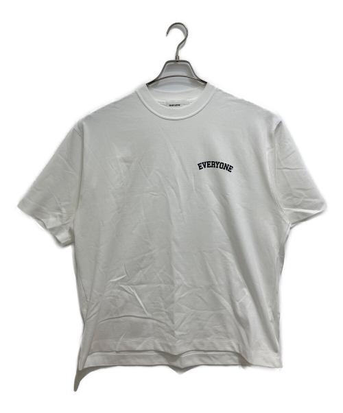everyone（エブリワン）everyone (エブリワン) LOGO TEE ホワイト サイズ:Lの古着・服飾アイテム