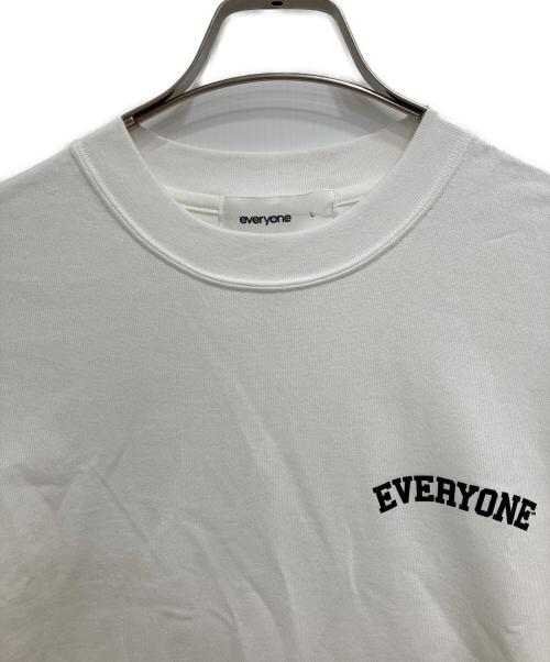 everyone（エブリワン）everyone (エブリワン) LOGO TEE ホワイト サイズ:Lの古着・服飾アイテム