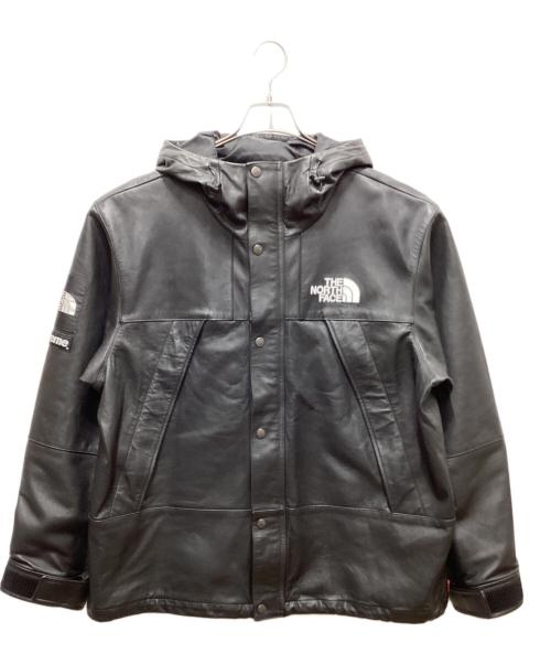 SUPREME（シュプリーム）Supreme (シュプリーム) THE NORTH FACE (ザ ノース フェイス) Leather Mountain Parka ブラック サイズ:XLの古着・服飾アイテム