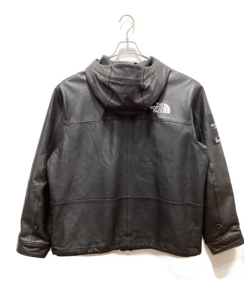 SUPREME（シュプリーム）Supreme (シュプリーム) THE NORTH FACE (ザ ノース フェイス) Leather Mountain Parka ブラック サイズ:XLの古着・服飾アイテム