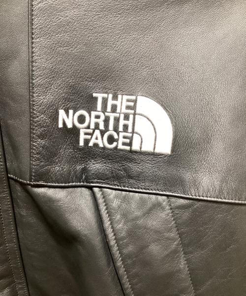SUPREME（シュプリーム）Supreme (シュプリーム) THE NORTH FACE (ザ ノース フェイス) Leather Mountain Parka ブラック サイズ:XLの古着・服飾アイテム