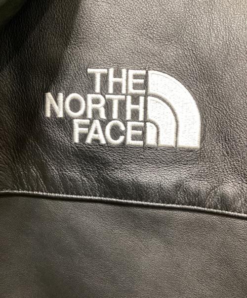 SUPREME（シュプリーム）Supreme (シュプリーム) THE NORTH FACE (ザ ノース フェイス) Leather Mountain Parka ブラック サイズ:XLの古着・服飾アイテム