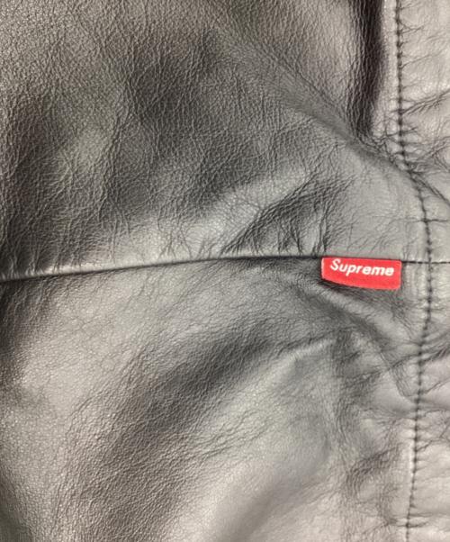 SUPREME（シュプリーム）Supreme (シュプリーム) THE NORTH FACE (ザ ノース フェイス) Leather Mountain Parka ブラック サイズ:XLの古着・服飾アイテム