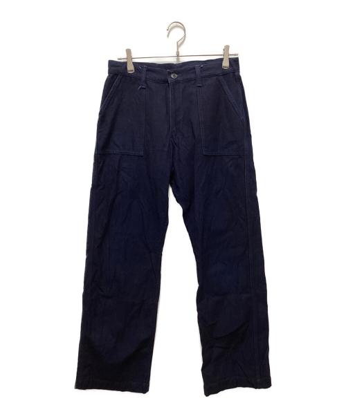 MOMOTARO JEANS（桃太郎ジーンズ）MOMOTARO JEANS (桃太郎ジーンズ) インディゴバックサテンベイカーパンツ インディゴ サイズ:W30の古着・服飾アイテム