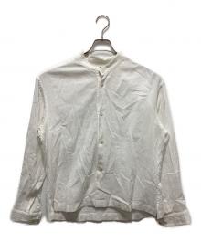 ISSEY MIYAKE MEN（イッセイミヤケメン）の古着「シワ加工バンドカラーシャツ」｜ホワイト