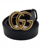 GUCCIグッチ）の古着「ダブルG ベルト」｜ブラック