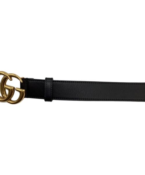 GUCCI（グッチ）GUCCI (グッチ) ダブルG ベルト ブラック サイズ:90/36の古着・服飾アイテム