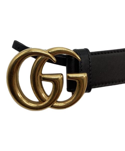 GUCCI（グッチ）GUCCI (グッチ) ダブルG ベルト ブラック サイズ:90/36の古着・服飾アイテム