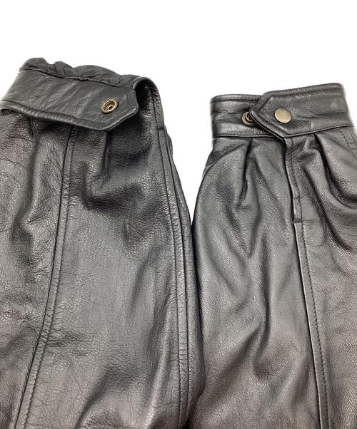 craft&barrow（クラフトアンドバロー）CRAFT&BARROW (クラフトアンドバロー) レザージャケット ブラック サイズ:Lの古着・服飾アイテム