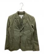 COMME des GARCONS SHIRTコムデギャルソンシャツ）の古着「コットンテーラードジャケット」｜カーキ