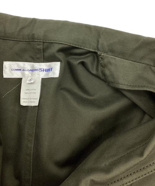 COMME des GARCONS SHIRT（コムデギャルソンシャツ）COMME des GARCONS SHIRT (コムデギャルソンシャツ) コットンテーラードジャケット カーキ サイズ:Sの古着・服飾アイテム