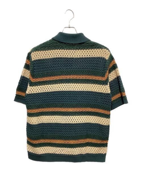 KITH（キス）KITH (キス) Thompson Crochet Buttondown グリーン サイズ:Ｌの古着・服飾アイテム