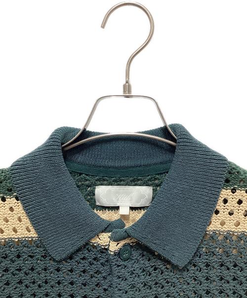 KITH（キス）KITH (キス) Thompson Crochet Buttondown グリーン サイズ:Ｌの古着・服飾アイテム