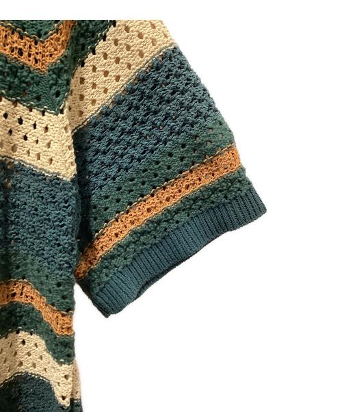 KITH（キス）KITH (キス) Thompson Crochet Buttondown グリーン サイズ:Ｌの古着・服飾アイテム