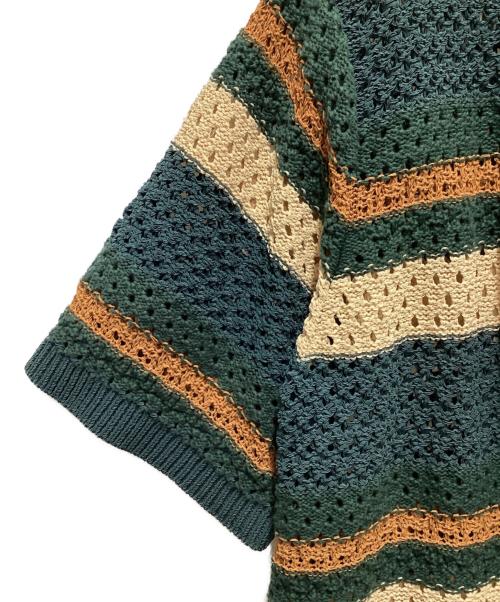 KITH（キス）KITH (キス) Thompson Crochet Buttondown グリーン サイズ:Ｌの古着・服飾アイテム