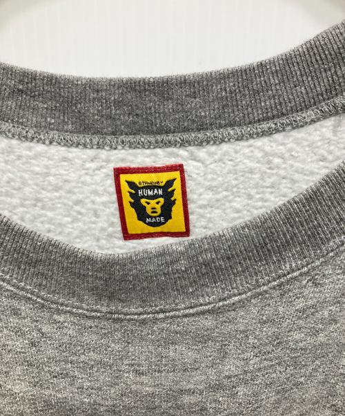 HUMAN MADE（ヒューマンメイド）HUMAN MADE (ヒューマンメイド) ALL DUCK ロゴスウェット グレー サイズ:XLの古着・服飾アイテム